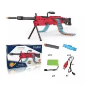 阿G 電動槍 M240 M249 加特林 機槍 長75公分 NERF 子彈可用 電動 連發 軟彈槍 泡棉子彈 露營 禮物