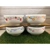 趴趴熊 絕版品 厚碗 陶瓷碗 餐碗 飯碗
