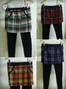 新光三越scottish house 紫格假兩件內搭褲裙*M號*Kinloch Anderson