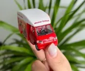 多美卡TOMICA 40號Mister Donut甜甜圈移動販賣車，日版正品，1/64合金材質，帶原裝紅白盒，收藏擺件首