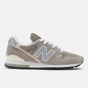 【NEW BALANCE】男女 休閒鞋 經典 復古 D楦 NB 996 美製 麂皮 舒適 百搭 灰銀(U996GR)
