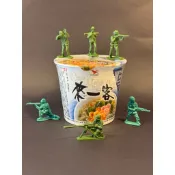 塑膠士兵 綠色小兵人 6隻合售