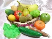 ◎花語人造花資材＊40元水果蔬菜＊芭樂.香蕉.黃梨.蕃茄.酪梨.小黃瓜.釋迦.生菜片.奇異果