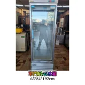 士林二手家電推薦##老朋友-二手 玻璃冷藏單門冰箱 商用 展示冰箱 小菜 飲料冰箱 立式冰箱 營業用冰箱 #士林二手家電
