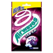 【Airwaves】超涼無糖口香糖超值包 Super 紫冰野莓口味 62g 提神