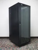 【ANP】19吋 60cm寬x80cm深 32U 黑色  前玻璃門後鐵門機櫃 網路機櫃 伺服器機櫃 電腦機櫃 監視系統