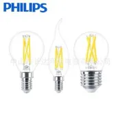 飛利浦LED復古燈泡可調光E27 3.4W5.9W 球泡E14 3.4W5.9W尖泡拉尾