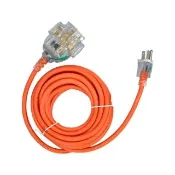 【湯德昌電子】崶華3芯15尺附接地過載保護動力延長線(3P-15)