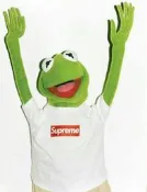 Supreme kermit 青蛙玩偶 蛙人 芝麻街毛絨玩具