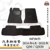 INFINITI e系列汽車用品【2016年6月~2022年 Q30 / QX30】蜂巢腳踏墊 汽車腳踏墊