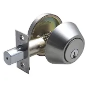 【加安牌】D261 門鎖 輔助鎖 卡巴鑰匙(磨砂銀 裝置距離60mm 適用門厚32-45mm)