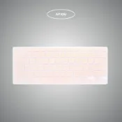 APIOU 薔薇粉 MacBook 超纖薄透明鍵盤膜 注音版英文版 防塵防水 靜音無干擾 M4 M3 M2 M2
