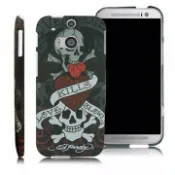 新台北NOVA實體門市 免運 ED HARDY 暗黑LKS HTC ONE M8 ONE2 保護殼 背殼 背蓋