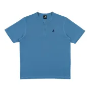 KANGOL 短T 藍色 開襟 華格夫 短袖 中性 6625100282
