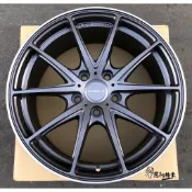 全新鋁圈 代號80 EQ MDL F02 旋壓 輕量化 17吋 5孔114.3 5孔100 5孔108 消光灰+車邊