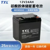 芒果名品 【12V24AH膠體】太陽能電瓶 蓄電池 鉛酸電池 儲能電池 閥控式免維護 深循環設計 太陽能儲能系統 戶外電源 露營備用電 長效耐用