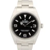 【DOKODEMO】【二手】ROLEX探險家1型隨機序號124270 BK不鏽鋼男士腕錶