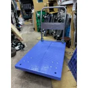㊣(三進車輪(開發票)專業手推車）2x3尺-5英寸輪可摺疊 塑鋼手推車-5F7