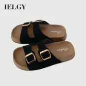 IELGY 2026 新款夏季厚底女式沙灘平底時尚涼鞋