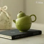【快速出貨】小青柑旅行茶具焦糖茶壺茶杯一人飲收納包戶外便攜陶瓷功夫茶具