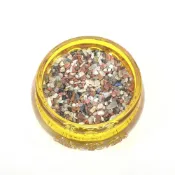 (店+)【御古齋】黃琉璃 18cm 大聚寶盆 聚寶甕 內附七色石 招財進寶 財源廣進 迎財納福 風水開運擺件 琉璃工藝 0425