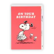 【莫莫日貨】hallmark 日本進口 Snoopy 史努比 70年代復刻版 立體 生日卡片 卡片 生日卡 79450