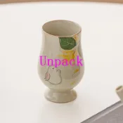 草木灰 兔子 聞香杯 陶瓷 主人杯 功夫茶具 大容量 家用 品茗杯