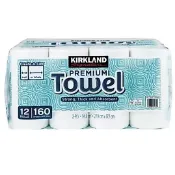 [蝦皮代開發票] 好市多廚房紙巾 Kirkland Signature 科克蘭 隨意撕特級廚房紙巾 160張 X 1卷
