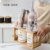 【臺灣現貨】瀝水架 筷子瀝水架 廚房瀝水架 陶瓷筷子筒 竹木底座 防塵防黴筷筒 瀝水筷籠 有蓋筷子簍 大號筷子筒 收納筷