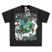 【棒球系列】奧克蘭運動家 Oakland Athletics 美式風格 短袖T恤 數碼直噴 美國職棒大聯盟 MLB