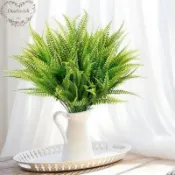 Kit 4 蕨類植物花束人造灌木葉子逼真。裝飾盆景人造花植物