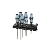 (店+)【Wera】南慶五金  德國 Wera 3334/6 –怪牙不鏽鋼起子組-6支裝(附展示架)
