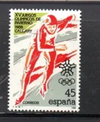 【流動郵幣世界】西班牙1988年加拿大卡加利-季奧運會郵票