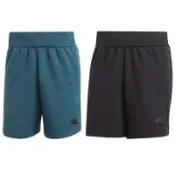 Adidas 男裝 短褲 拉鍊口袋 ZNE系列 棉 藍綠/黑【運動世界】IN5095/IN5096