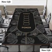 【臺灣出貨 免運】撲克牌墊德撲墊靜音耐磨棋牌室家用德州撲克加厚耐髒長方形桌墊