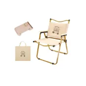 (店+)【Wild Summer 野一夏】戶外露營克米特摺疊椅｜附置物架、收納袋｜戶外椅｜露營椅｜折疊椅