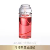 【臺灣製】斗燭NA07防風油燈組 供燈約4天 耐熱玻璃 供燈 供油燈 光明燈 酥油燈 萬年燈芯