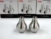 ❤Apple V.I.P❤居家生活用品☼-德國-silit-精品廚具-燈泡形鹽.胡椒罐組(2個)