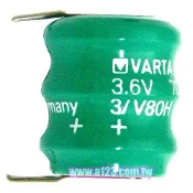 民權橋電子生活百貨 VARTA 機板插式充電池 鎳氫 3.6V 70mAh