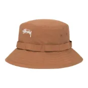 (店+)【STUSSY】1321091-RUST Stussy 綁帶 棉尼龍 漁夫帽 男女同款情侶款