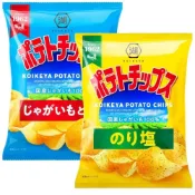 (店+)*貪吃熊* 日本 湖池屋 KOIKEYA 洋芋片 日本洋芋片 海苔鹽味 鹽味 湖池屋洋芋片