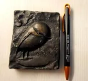 劉其偉 婆憂鳥 劉其偉與梁銓合作青銅  現代雕塑  浮雕作品 銅雕擺飾 壁掛裝飾