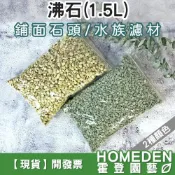 (店+)沸石 1.5公升 綠沸石 白沸石 鋪面石頭 多肉介質 魚菜共生 水族濾材 吸氨沸石【HOMEDEN霍登園藝】