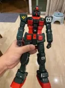 萬代PG 1.0 祖大河原邦男配色 實戰配色 綠色件全上，噴了光油，其他零件預留水口剪下 有說無盒，成色壹般，水口默認
