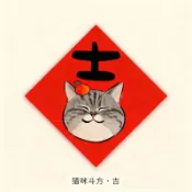 tw出貨🌸門貼原創插畫福字新年斗方春節寶寶2026可愛對聯春聯過年貼紙