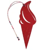【DOKODEMO】近全新愛馬仕 Petit Hice cream色皮革RED紅鑰匙圈 0070 [二手] 愛馬仕