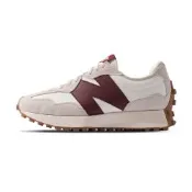 New Balance 327 女鞋 米白酒紅色 皮革 麂皮 復古 運動 休閒鞋 WS327KA