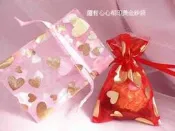 四款9色任選~6x9cm燙金雪紗網袋~婚宴囍糖袋~結婚禮小物二次進場送客禮贈品包裝袋情人節聖誕節束口袋來店禮迎賓禮滿額禮