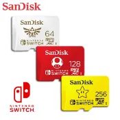 SanDisk 任天堂Switch 專用記憶卡64G 128G 256G microSDXC UHS-I 台灣保固公司貨