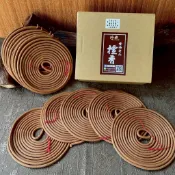 《珍典沉香》100%純正天然 台灣老香廠製造，正常條➖御璽重油款-印度老山檀香24小時香環一盒10環裝